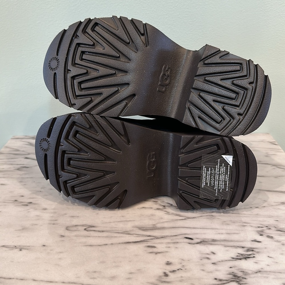 NEW UGG Women's Classic Ultra Mini New Heights Black 7 - Picture 8 of 11